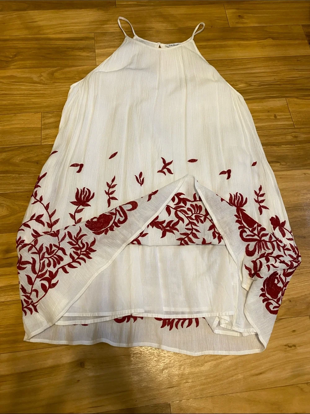 Lucky Brand White Linen Sundress; size XL - Picture 3 of 4